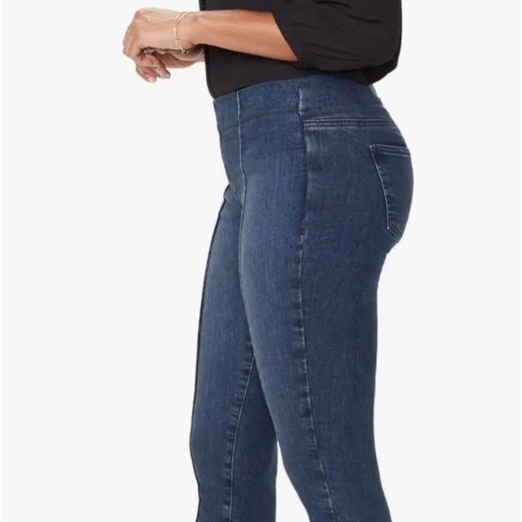 NYDJ‎ Pull-On Jeans Stretch Lift Tuck Ankle Skinny Blue Denim Pants / Jean Sz 6 - Picture 6 of 16